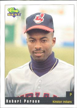 1991 Classic Best Kinston Indians #10 Robert Person Front