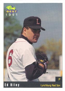 1991 Classic Best Lynchburg Red Sox #7 Ed Riley Front