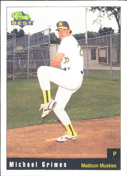 1991 Classic Best Madison Muskies #4 Michael Grimes Front