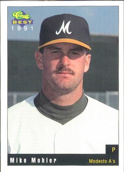 1991 Classic Best Modesto A's #9 Mike Mohler Front