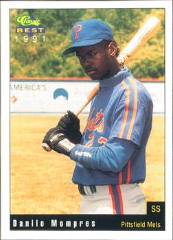 1991 Classic Best Pittsfield Mets #10 Danilo Mompres Front