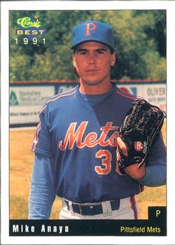 1991 Classic Best Pittsfield Mets #22 Mike Anaya Front