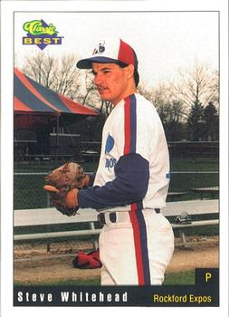 1991 Classic Best Rockford Expos #28 Steve Whitehead Front