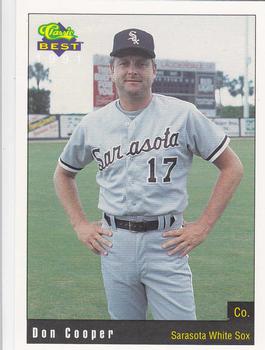 1991 Classic Best Sarasota White Sox #16 Don Cooper Front