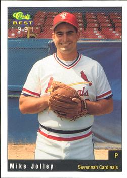 1991 Classic Best Savannah Cardinals #6 Mike Jolley Front