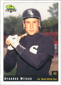 1991 Classic Best South Bend White Sox #7 Brandon Wilson Front