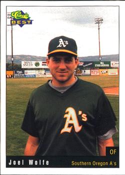 1991 Classic Best Southern Oregon A's #1 Joel Wolfe Front