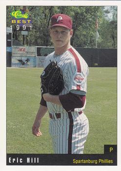 1991 Classic Best Spartanburg Phillies #6 Eric Hill Front