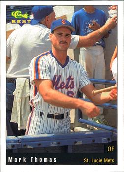 1991 Classic Best St. Lucie Mets #1 Mark Thomas Front