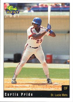 1991 Classic Best St. Lucie Mets #2 Curtis Pride Front