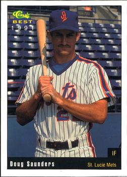 1991 Classic Best St. Lucie Mets #5 Doug Saunders Front