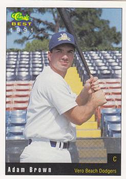 1991 Classic Best Vero Beach Dodgers #14 Adam Brown Front