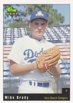 1991 Classic Best Vero Beach Dodgers #4 Mike Brady Front