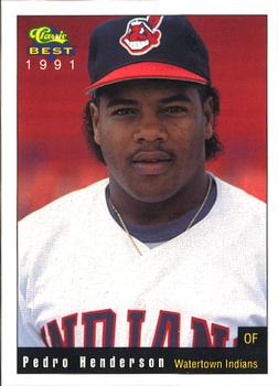 1991 Classic Best Watertown Indians #26 Pedro Henderson Front