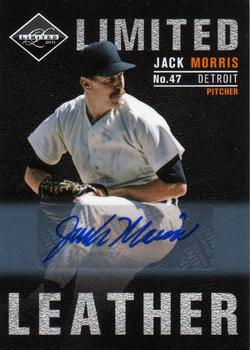 2011 Panini Limited - Leather Signatures #10 Jack Morris Front
