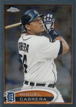 2012 Topps Chrome #130 Miguel Cabrera Front