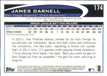 2012 Topps Chrome #174 James Darnell Back