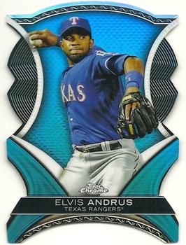 2012 Topps Chrome - Dynamic Die Cuts #DD-EA Elvis Andrus Front