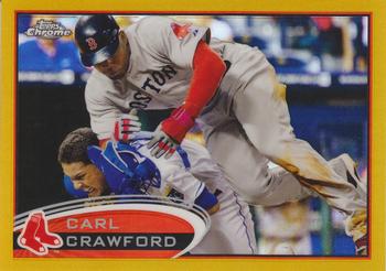2012 Topps Chrome - Gold Refractors #29 Carl Crawford Front