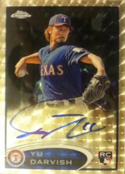 2012 Topps Chrome - Rookie Autographs Superfractors #151 Yu Darvish Front