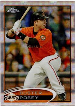 2012 Topps Chrome - X-Fractors #24 Buster Posey Front