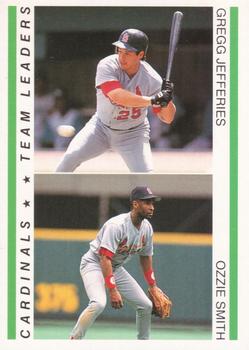 1995 Red Foley #NNO Gregg Jefferies / Ozzie Smith Front
