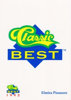 1992 Classic Best Elmira Pioneers #27 Logo Card Front