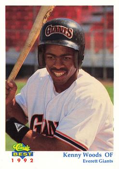 1992 Classic Best Everett Giants #7 Kenny Woods Front