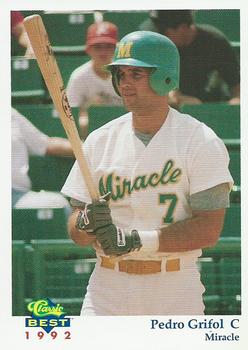 1992 Classic Best Fort Myers Miracle #6 Pedro Grifol Front