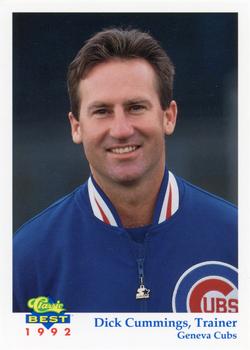 1992 Classic Best Geneva Cubs #29 Dick Cummings Front