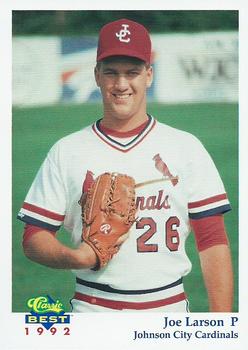1992 Classic Best Johnson City Cardinals #16 Joe Larson Front