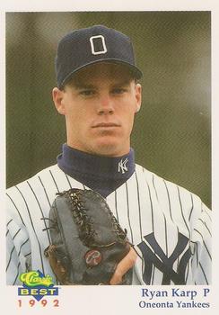 1992 Classic Best Oneonta Yankees #7 Ryan Karp Front