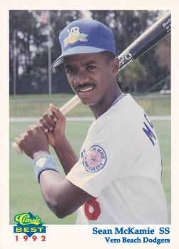 1992 Classic Best Vero Beach Dodgers #10 Sean McKamie Front
