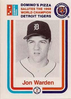 1988 Domino's Detroit Tigers #NNO Jon Warden Front