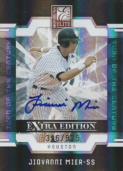 2009 Donruss Elite Extra Edition - Signature Turn of the Century #22 Jiovanni Mier Front