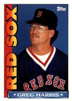 1990 Topps TV Boston Red Sox #11 Greg Harris Front