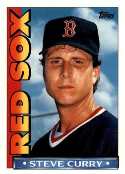 1990 Topps TV Boston Red Sox #41 Steve Curry Front