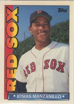1990 Topps TV Boston Red Sox #51 Josias Manzanillo Front