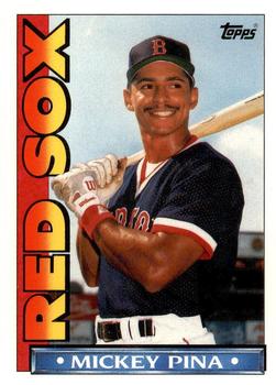 1990 Topps TV Boston Red Sox #56 Mickey Pina Front