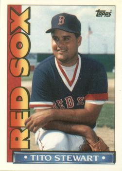 1990 Topps TV Boston Red Sox #60 Tito Stewart Front