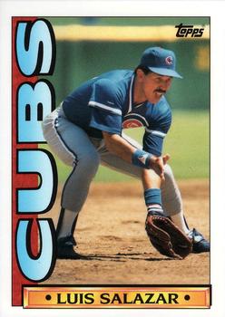 1990 Topps TV Chicago Cubs #25 Luis Salazar Front
