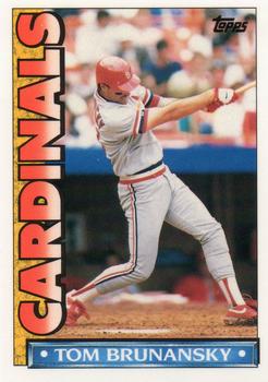 1990 Topps TV St. Louis Cardinals #31 Tom Brunansky Front