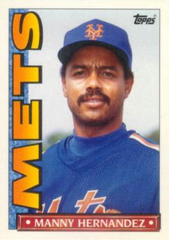 1990 Topps TV New York Mets #45 Manny Hernandez Front