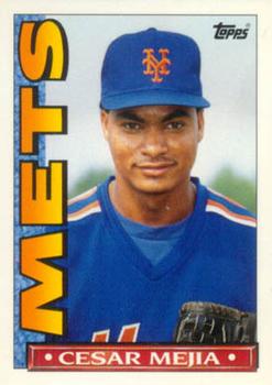 1990 Topps TV New York Mets #51 Cesar Mejia Front - 70861-51Fr
