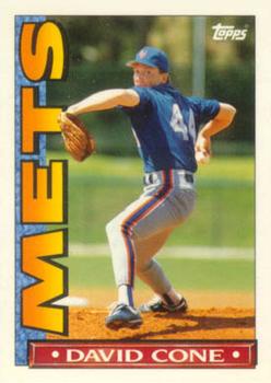 1990 Topps TV New York Mets #8 David Cone Front
