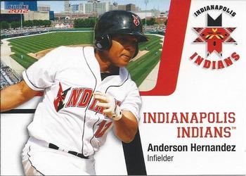 2012 Choice Indianapolis Indians #12 Anderson Hernandez Front