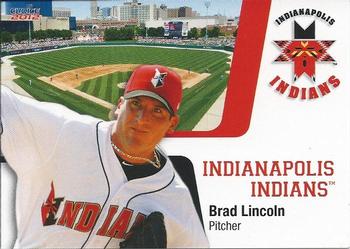 2012 Choice Indianapolis Indians #14 Brad Lincoln Front