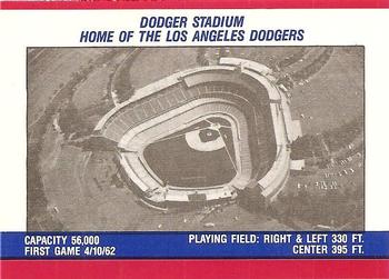 1988 Fleer - Team Stickers #NNO Los Angeles Dodgers Back
