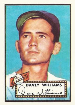 1983 Topps 1952 Reprint Series #316 Davey Williams Front