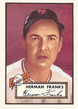 1983 Topps 1952 Reprint Series #385 Herman Franks Front
